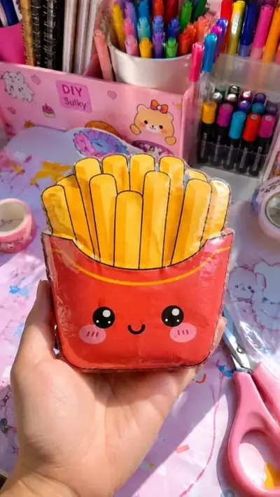 Paper squishy de batata frita montado