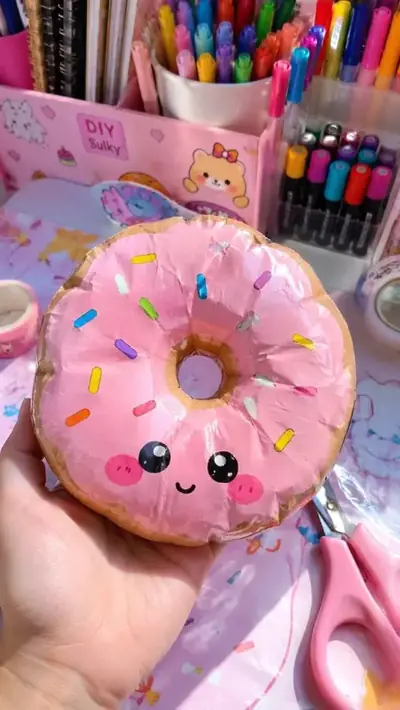 Paper squishy de donut montado